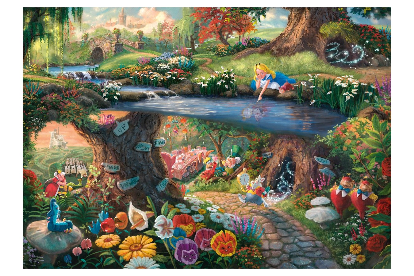 Puzzle Schmidt - Thomas Kinkade: Disney, Alice In Wonderland, 1000 piese (59636)