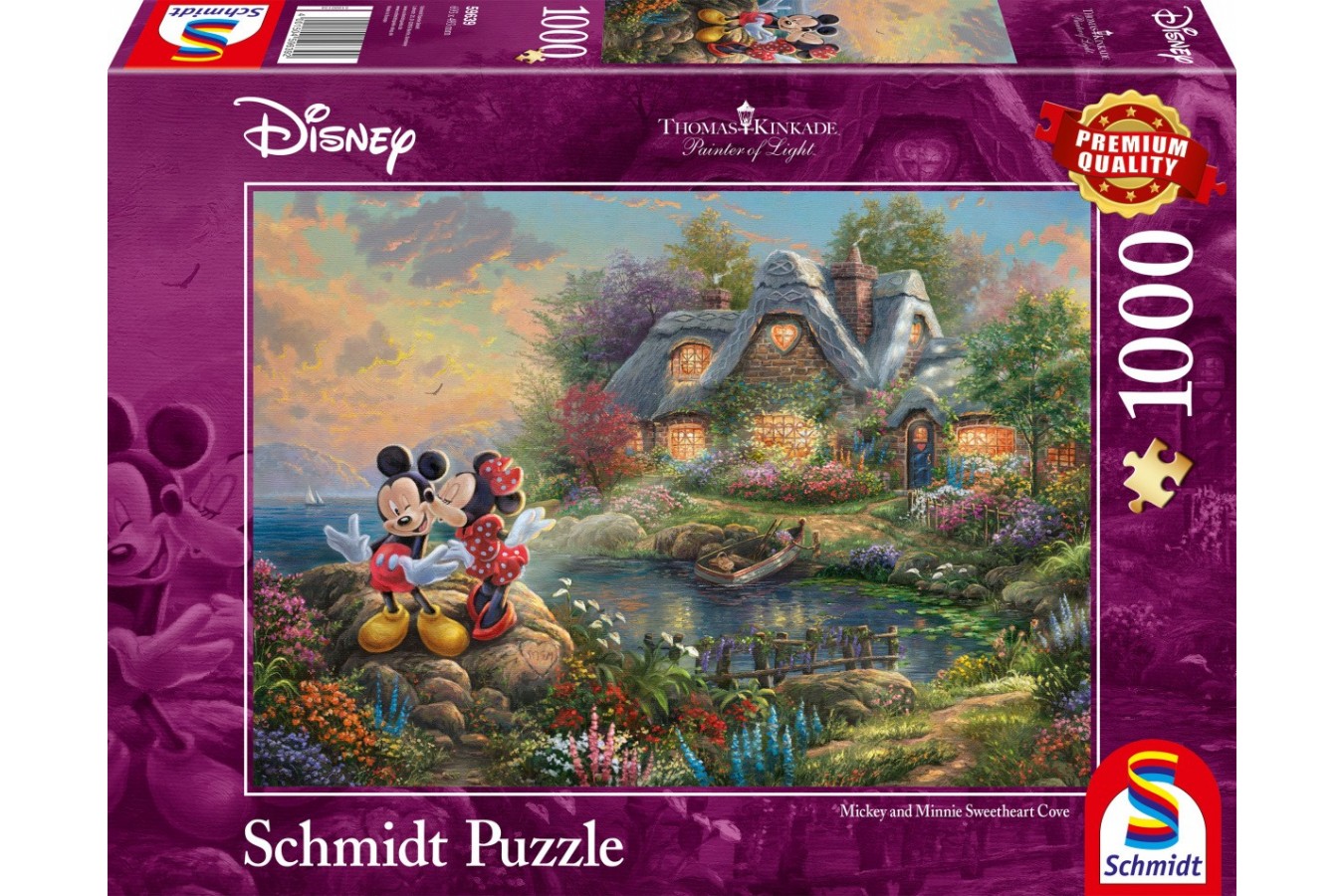 Puzzle Schmidt - Thomas Kinkade: Sweethearts Mickey&Minnie, 1000 piese (59639)