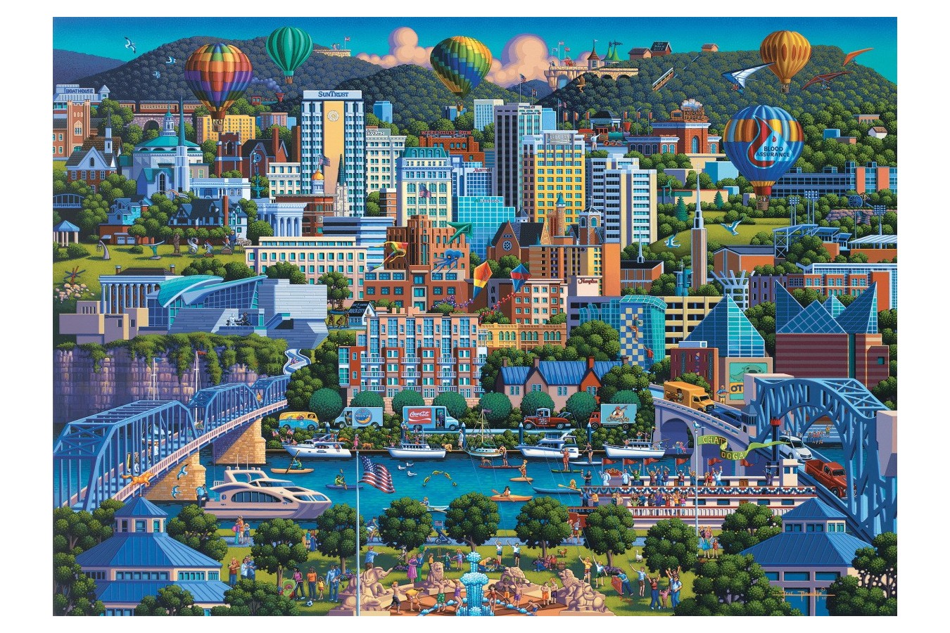 Puzzle Schmidt - Eric Dowdle: Chattanoga, 1000 piese (59641)