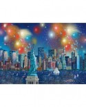 Puzzle Schmidt - Alexander Chen: Statue Of Liberty With Fireworks, 1000 piese (59649)