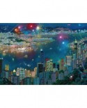 Puzzle Schmidt - Alexander Chen: Fireworks Over Hong Kong, 1000 piese (59650)