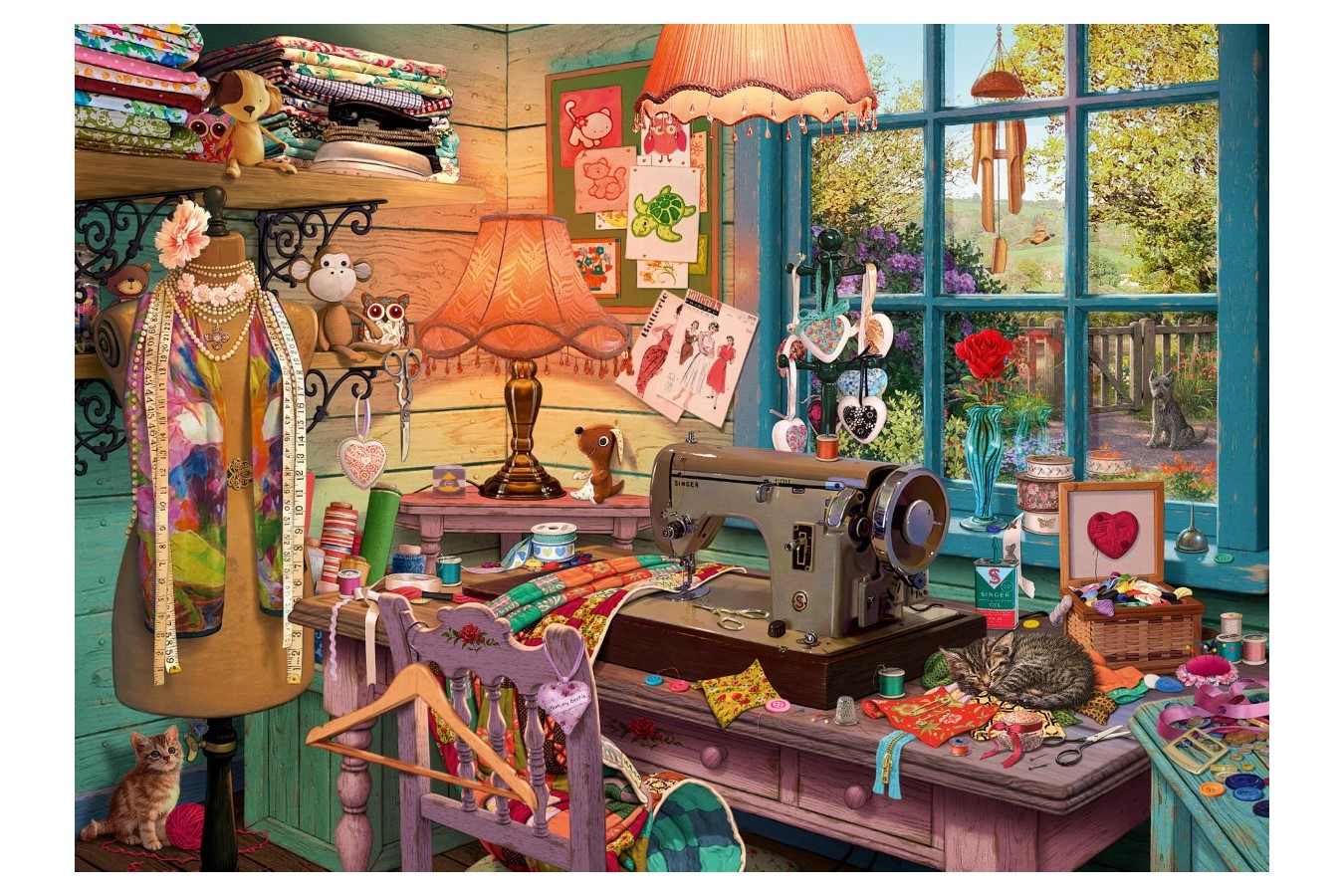 Puzzle Schmidt - Steve Read: In The Sewing Room, 1000 piese (59654)