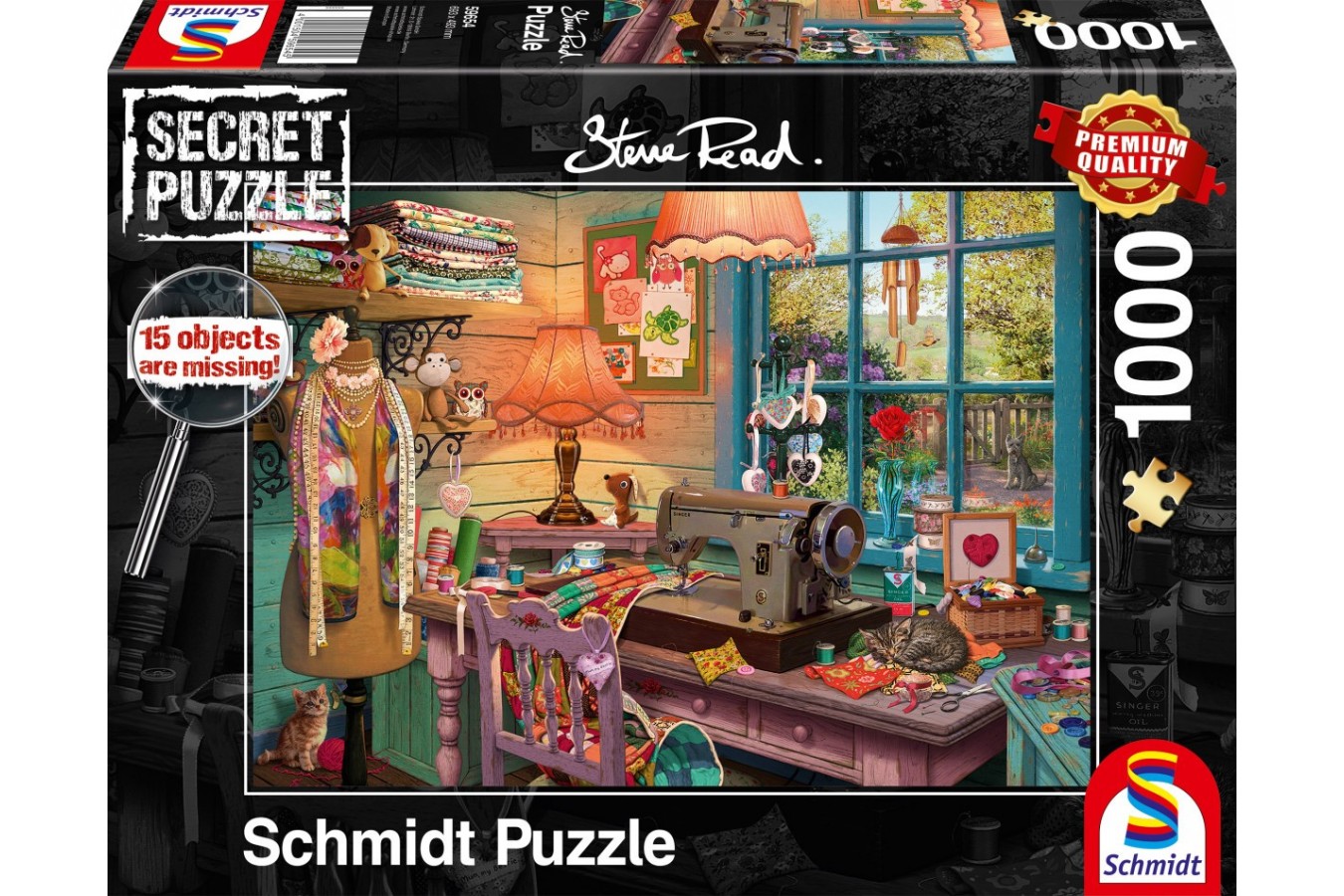 Puzzle Schmidt - Steve Read: In The Sewing Room, 1000 piese (59654)