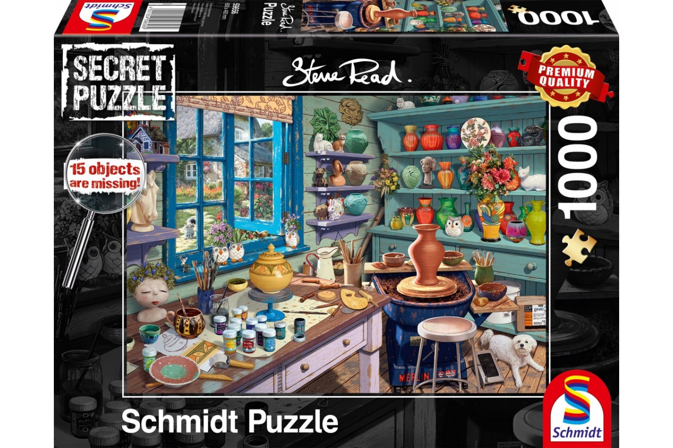 Puzzle Schmidt - Steve Read: Artist Studio, 1000 piese (59656)