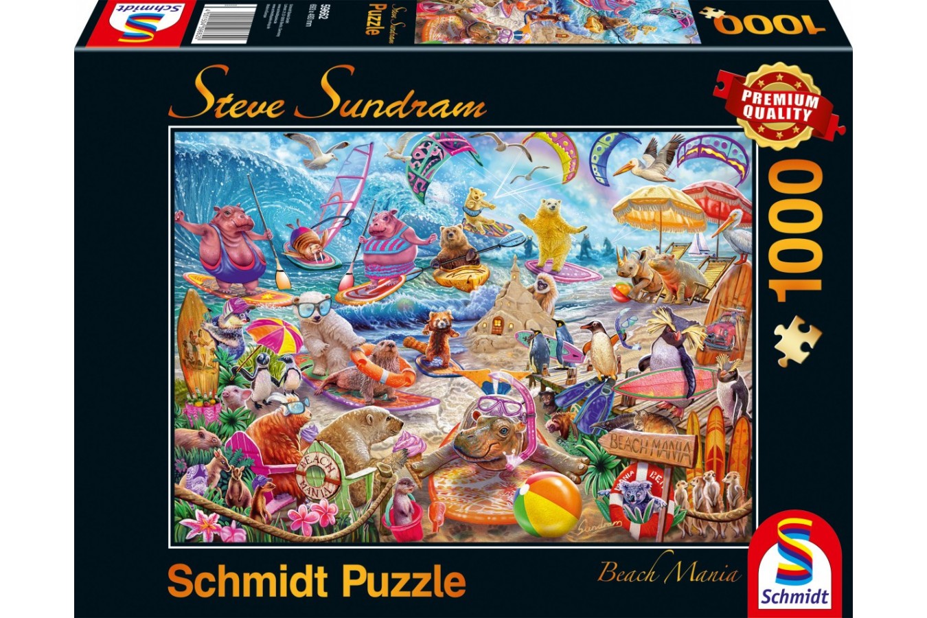Puzzle Schmidt - Steve Sundram: Beach Mania, 1000 piese (59662)