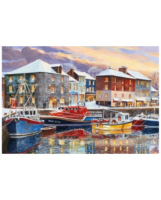 Puzzle Gibsons - Padstow in Winter, 250 piese XXL (61409)