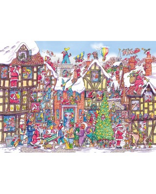 Puzzle Gibsons - Seventy Six Santas, 1000 piese (65128)