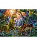 Puzzle Ravensburger - The Dinosaur Oasis, 100 piese XXL (12888)
