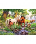 Puzzle Ravensburger - Horses by The Stream, 300 piese XXL (12904)