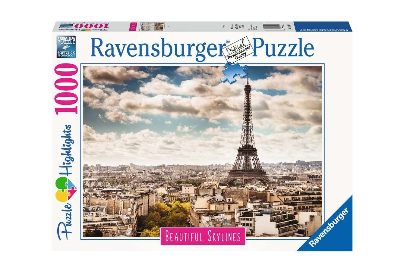 Puzzle Ravensburger - Paris, France, 1000 piese (14087)