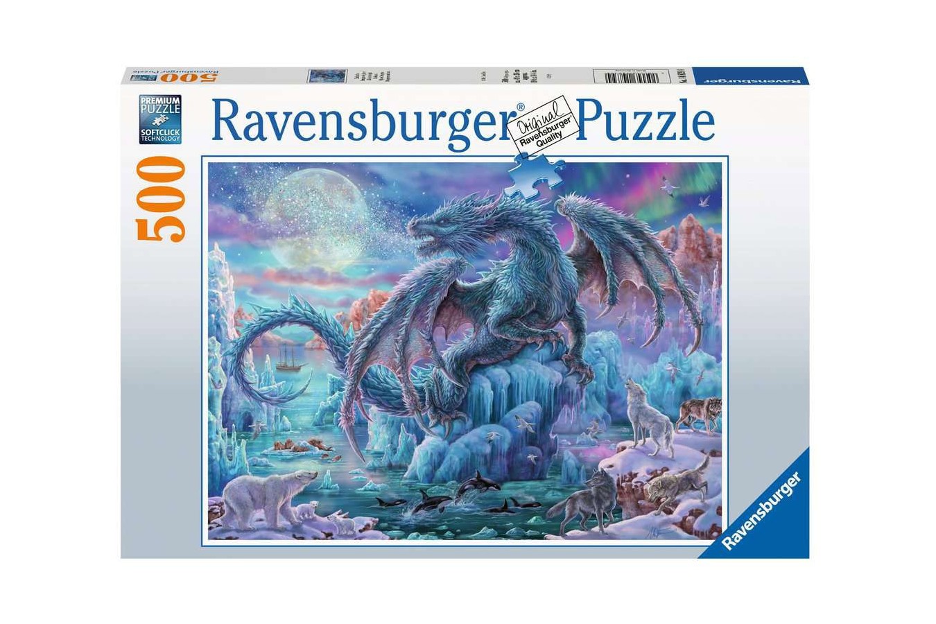 Puzzle Ravensburger - Ice Dragon, 500 piese (14839)