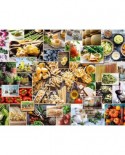 Puzzle Ravensburger - Food Collage, 2000 piese (15016)