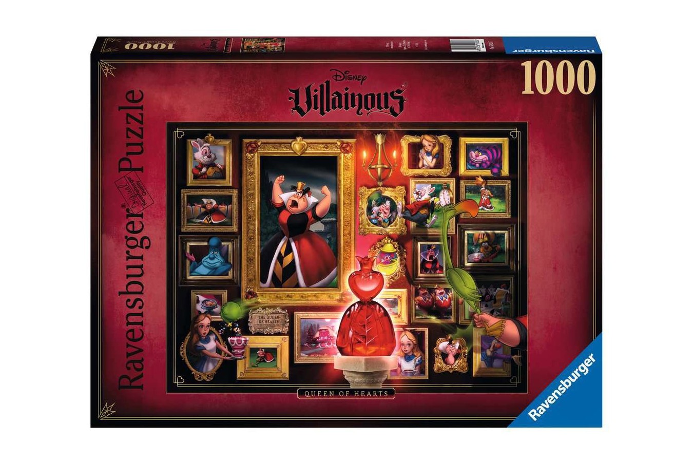Puzzle Ravensburger - Disney Villainous, Queen of Hearts, 1000 piese (15026)