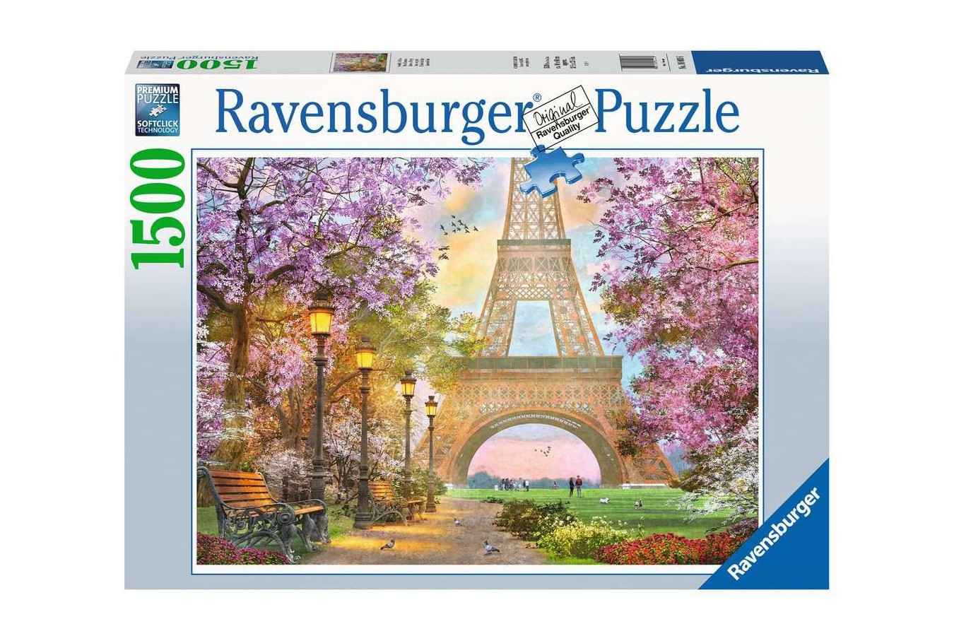 Puzzle Ravensburger - Love in Paris, 1500 piese (16000)
