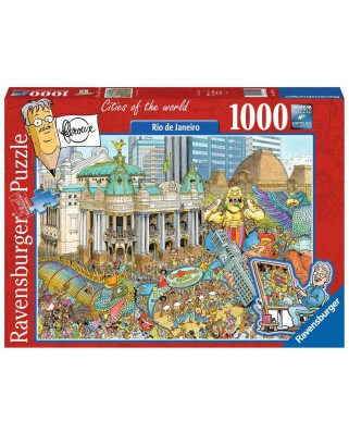 Puzzle Ravensburger - Cities of the World - Fleroux - Rio de Janeiro, 1000 piese (16194)