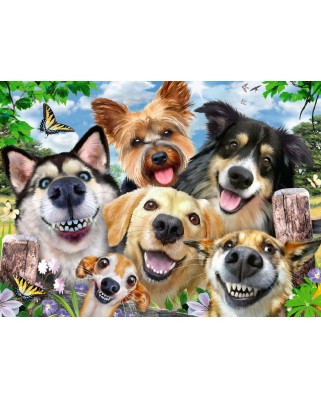 Puzzle Ravensburger - Selfies Dogs' Delight, 500 piese (16425)