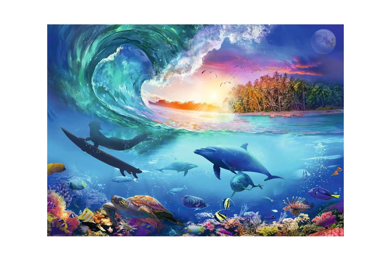 Puzzle Ravensburger - Take the Wave, 1000 piese (16451)