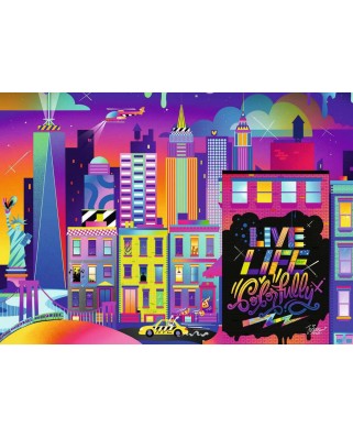 Puzzle Ravensburger - Live Life Colorfully, NYC, 1000 piese (16454)