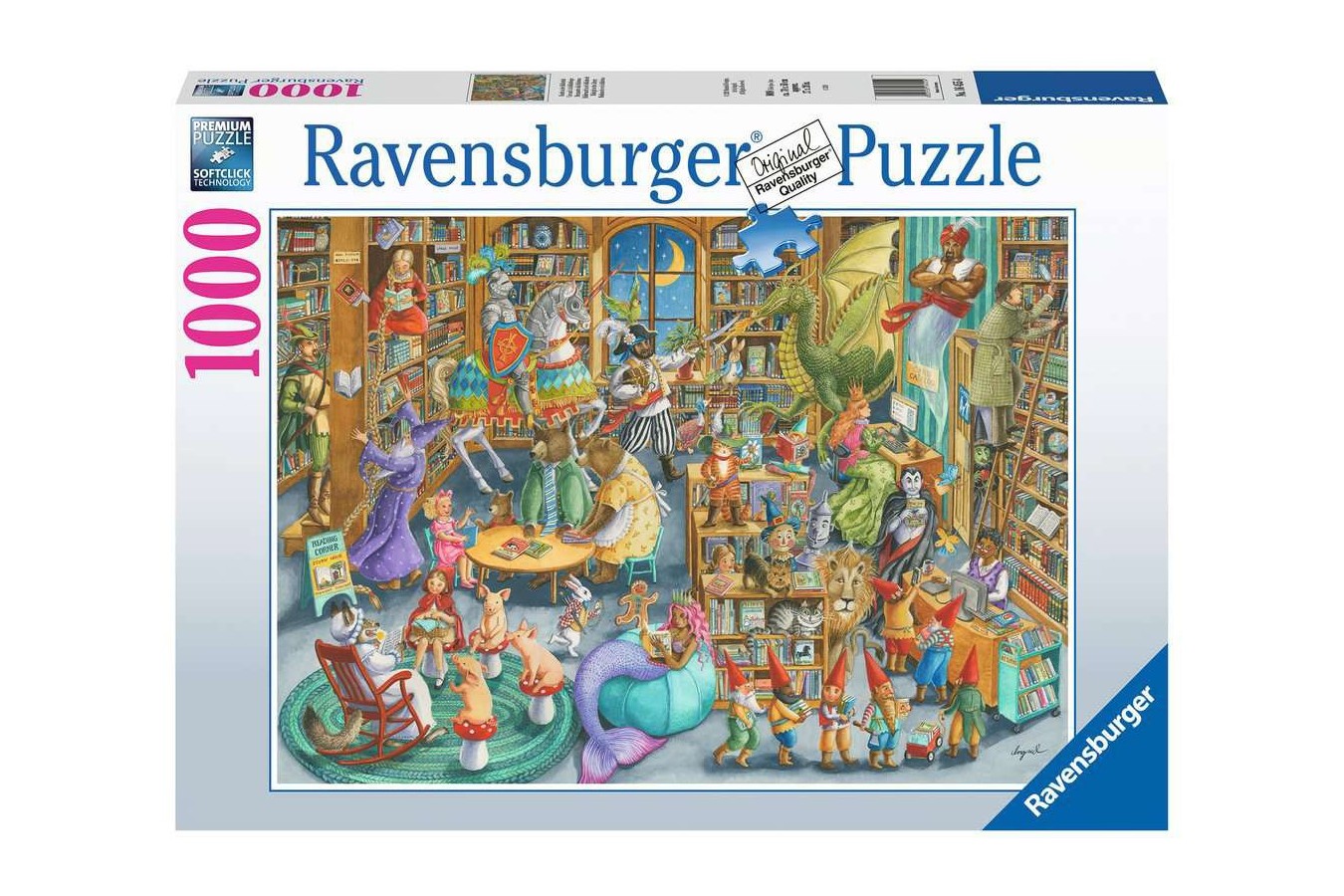 Puzzle Ravensburger - A Night at the Library, 1000 piese (16455)