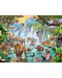 Puzzle Ravensburger - Waterfall in the Jungle, 1500 piese (16461)