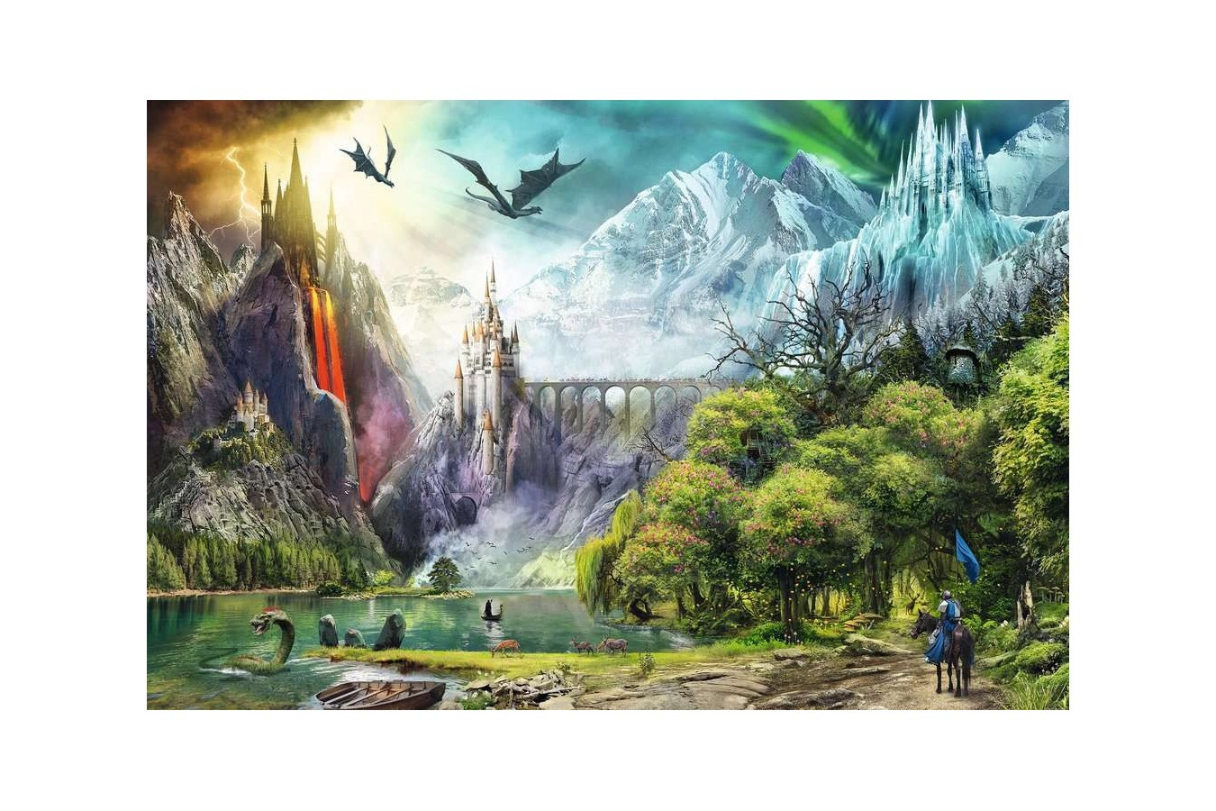 Puzzle Ravensburger - Reign of Dragons, 3000 piese (16462)