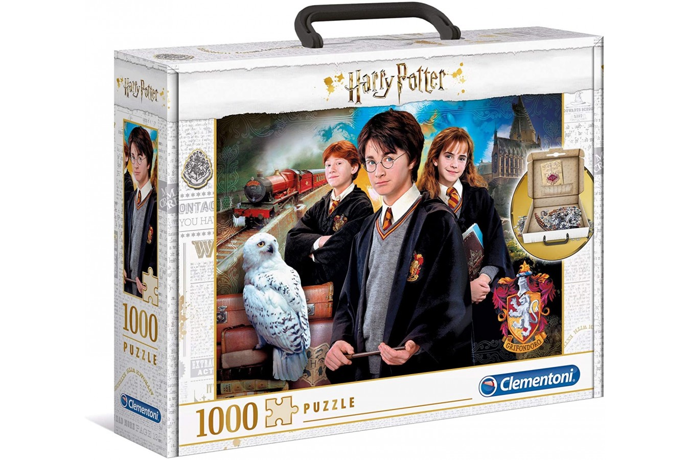 Puzzle Clementoni - Harry Potter in Carry Case, 1000 piese (61882)