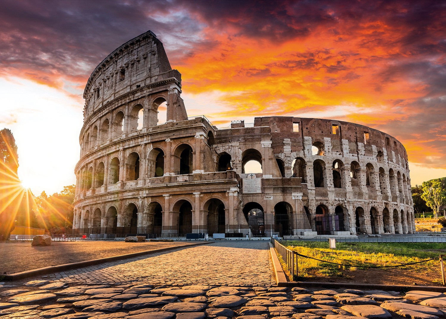 semiconductor Tablet Deformation Puzzle TinyPuzzle - Colosseum at Sunrise, Rome, 99 piese (1022) | We ❤  Puzzle