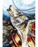 Puzzle Anatolian - Lynn Bean: Howling Wolf, 260 piese (3328)