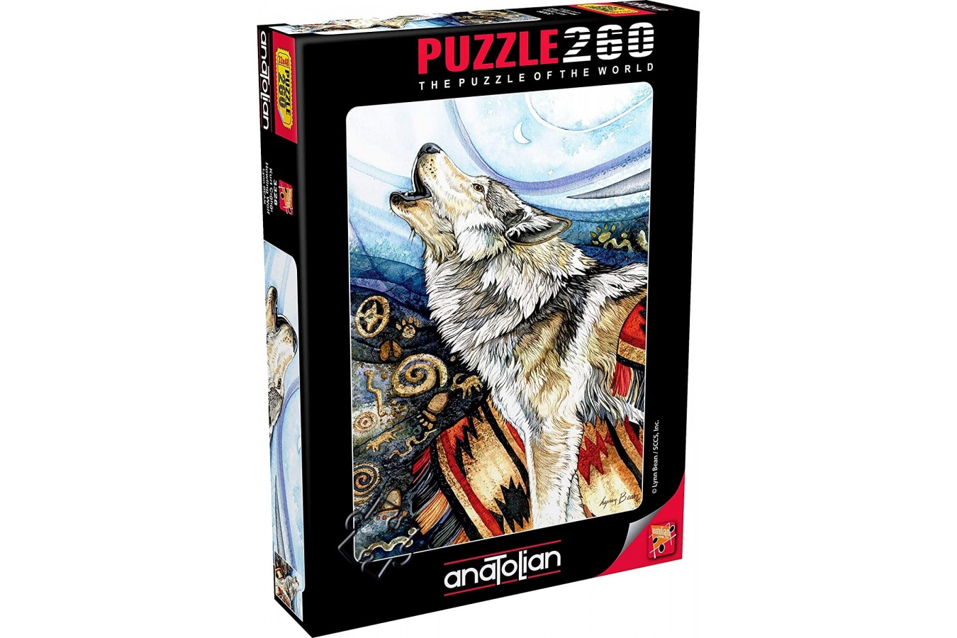 Puzzle Anatolian - Lynn Bean: Howling Wolf, 260 piese (3328)