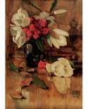Puzzle Gold Puzzle - Namik Ismail: Magnolia and Clavels, 1000 piese (Gold-Puzzle-60324)