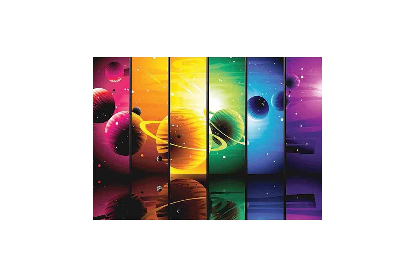 Puzzle Gold Puzzle - Planets Illustration, 1500 piese (Gold-Puzzle-61444)