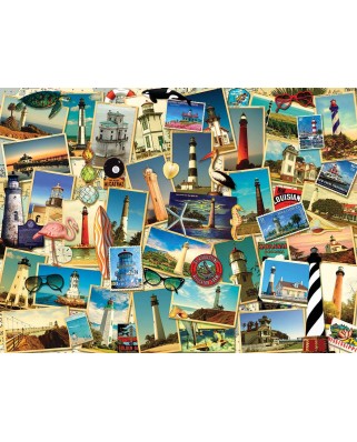 Puzzle SunsOut - Kate Ward Thacker: Southern Lighthouses, 1000 piese (Sunsout-70061)