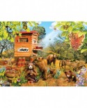 Puzzle SunsOut - Lori Schory: Bears and Bees, 1000 piese (Sunsout-35036)