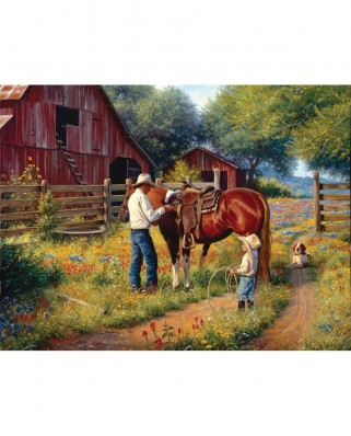 Puzzle SunsOut - Mark Keathley: Learning the Ropes, 500 piese XXL (Sunsout-53084)