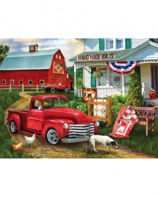 Puzzle SunsOut - Tom Wood: Stopping at the Farm, 500 piese (Sunsout-28868)