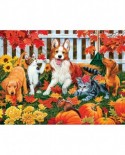 Puzzle SunsOut - William Vanderdasson: Collecting Fall Leaves, 500 piese (Sunsout-30421)