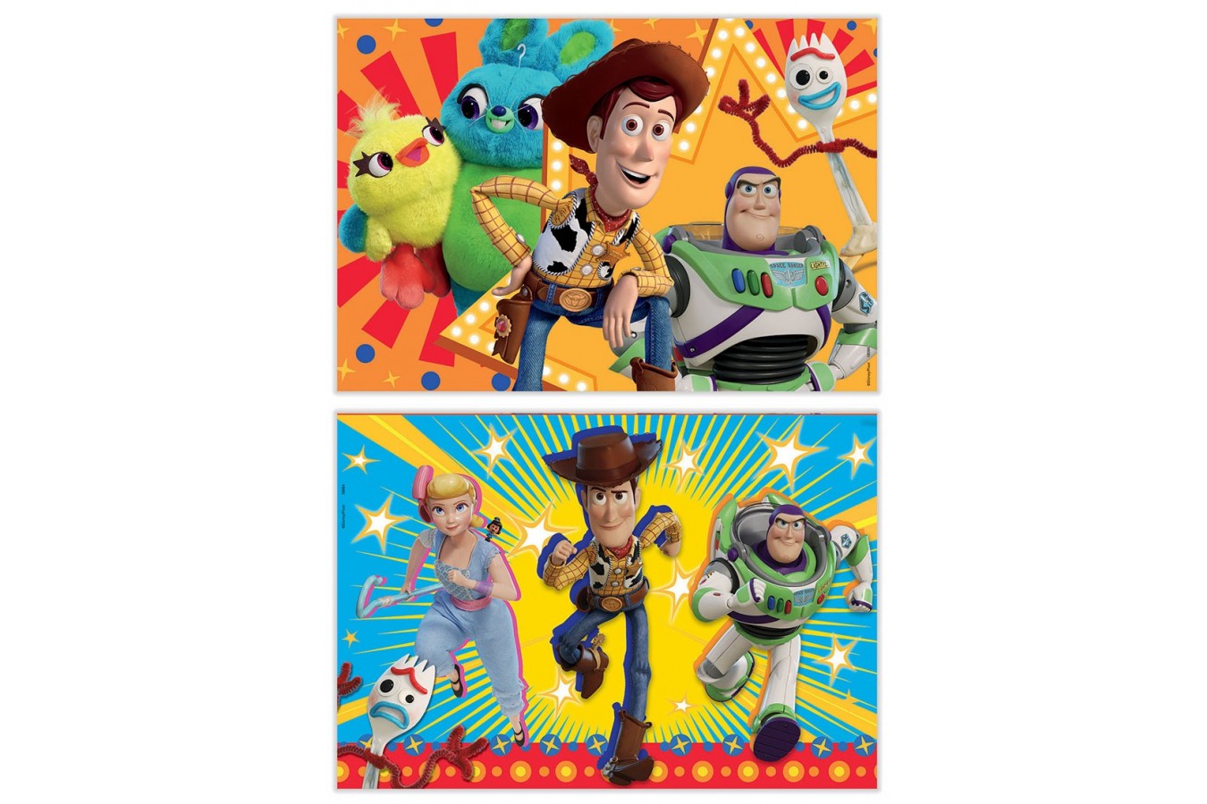 Puzzle din lemn Educa - Toy Story 4, 2x50 piese (18084)