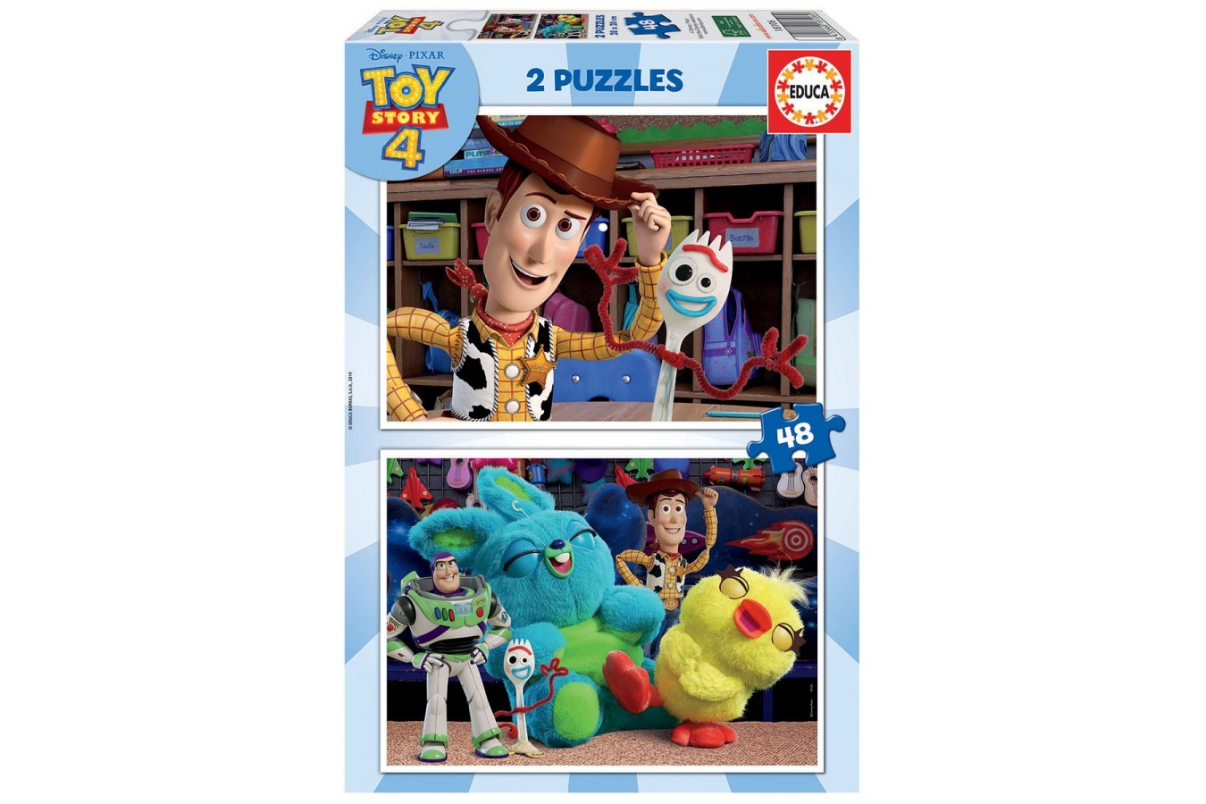 Puzzle Educa - Toy Story 4, 2x48 piese (18106)