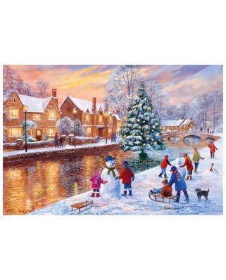 Puzzle Gibsons - Terry Harrison: Bourton at Christmas, 500 piese (51131)