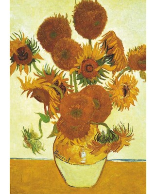 Puzzle Educa - Vincent Van Gogh: Sunflowers + Cafe Terace at Night, 2x1000 piese, include lipici (18491)