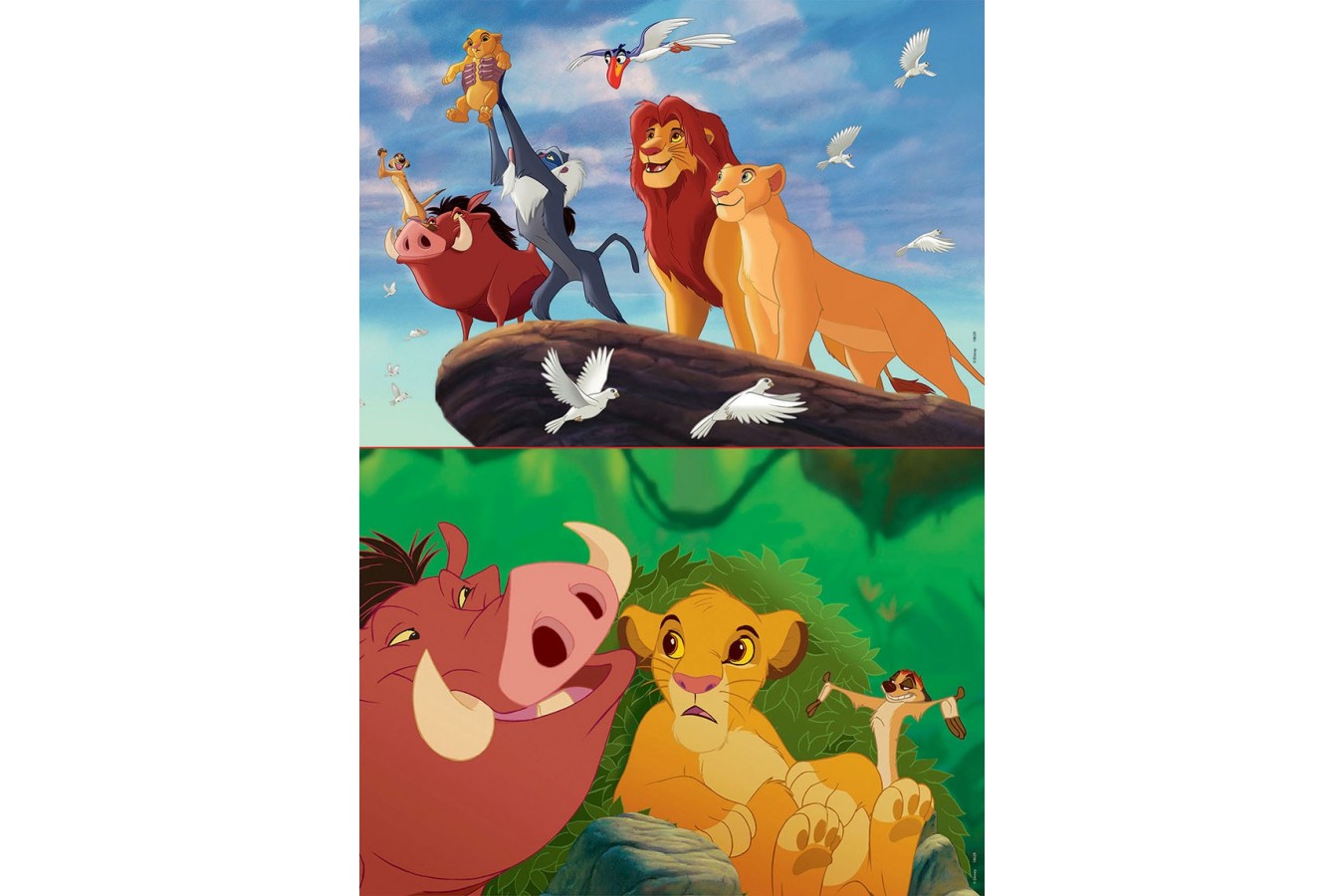Puzzle Educa - The Lion King, 2x48 piese (18629)