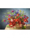 Puzzle Castorland - Bouquet With Puppies, 500 piese (53506)