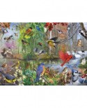 Puzzle Cobble Hill - Birds of the Season, 1000 piese (Cobble-Hill-80243)