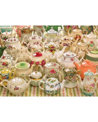 Puzzle Cobble Hill - Teapots Too, 1000 piese (Cobble-Hill-80281)