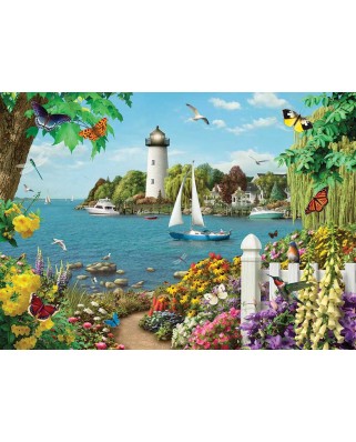 Puzzle Cobble Hill - By the Bay, 500 piese XXL (Cobble-Hill-85076)