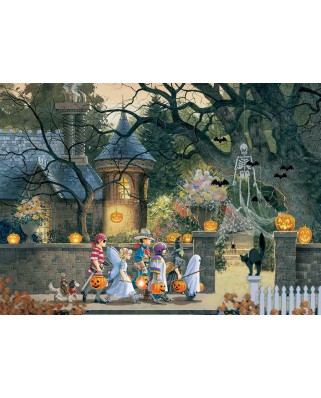 Puzzle Cobble Hill - Halloween Buddies, 500 piese XXL (Cobble-Hill-85085)