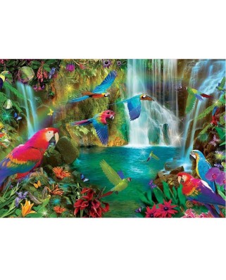 Puzzle Educa - Tropical Parrots, 1000 piese (18457)