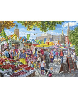 Puzzle Gibsons - Market Day Norwich, 1000 piese (G6297)