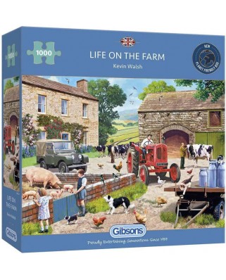 Puzzle Gibsons - Life on the Farm, 1000 piese (G6304)