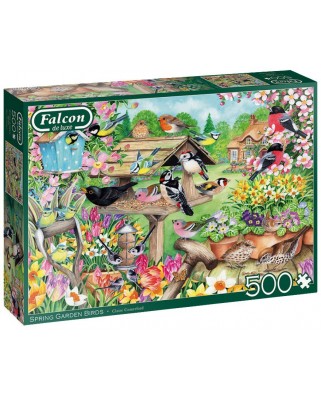 Puzzle Falcon - Spring Garden Birds, 500 piese (Jumbo-11280)